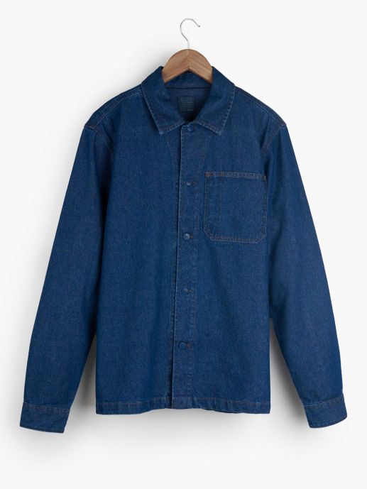 Contrast topstitch shirt